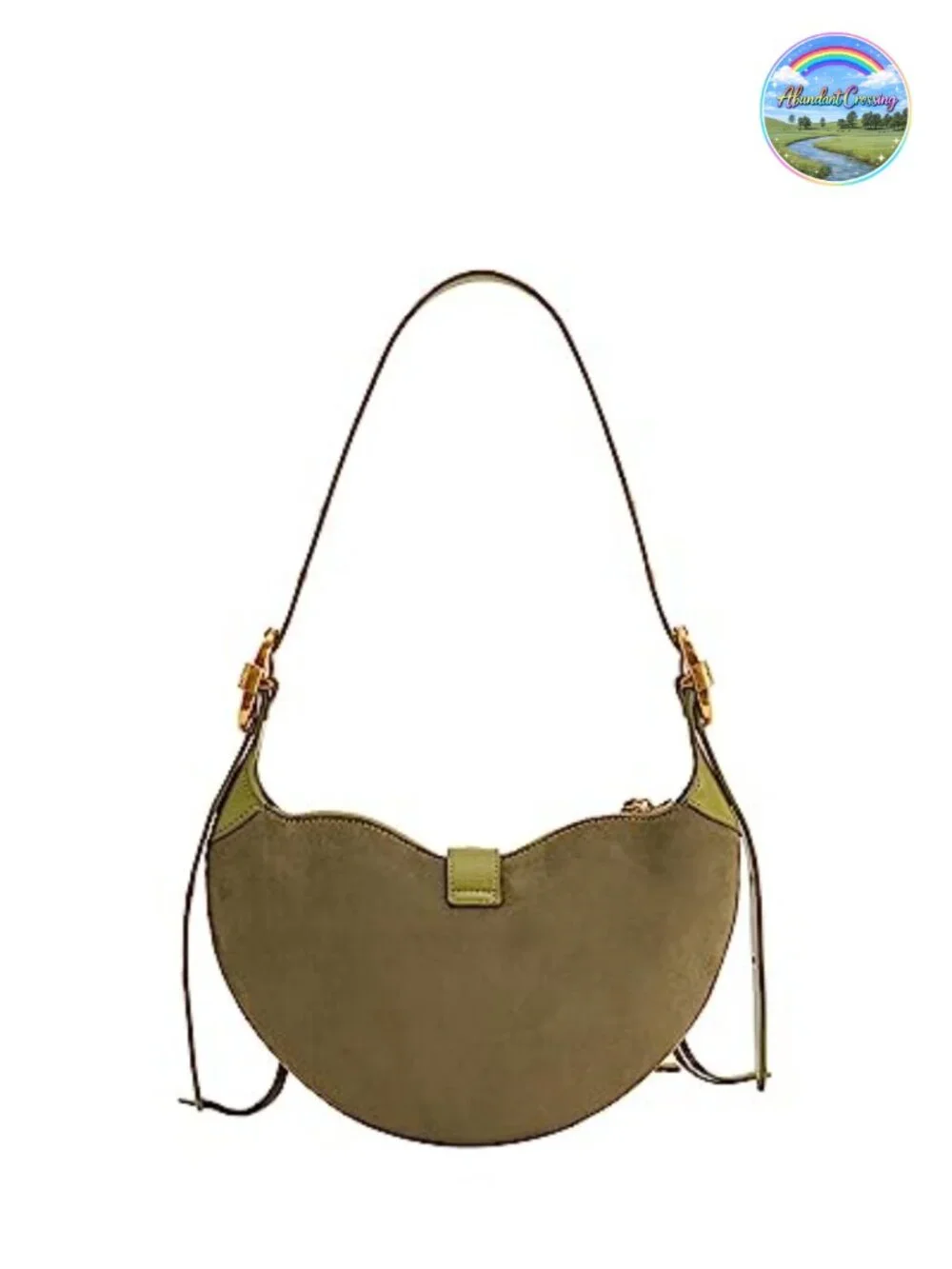 Vegan Leather Hobo Shoulder Bag with Adjustable Strap
